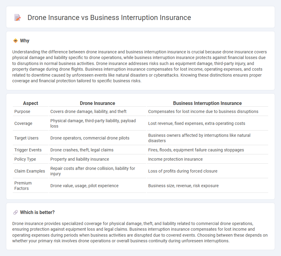 Drone Insurance vs Business Interruption Insurance in Insurance