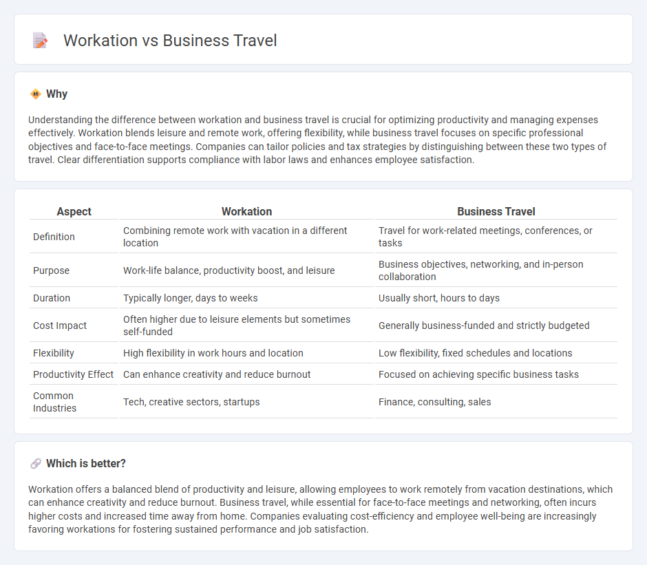 Workation vs Business Travel in Economy