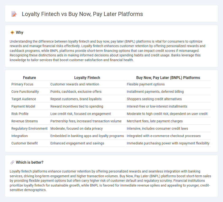 Loyalty Fintech vs Buy Now, Pay Later Platforms in Banking