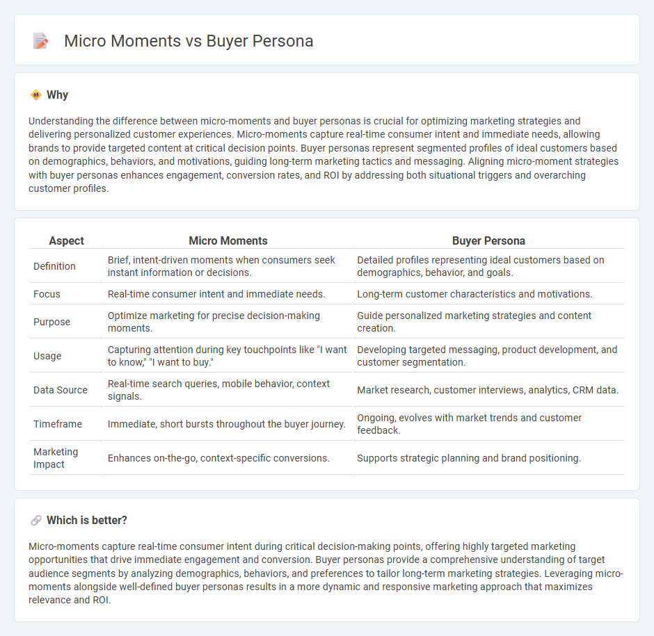 Micro Moments vs Buyer Persona in Marketing