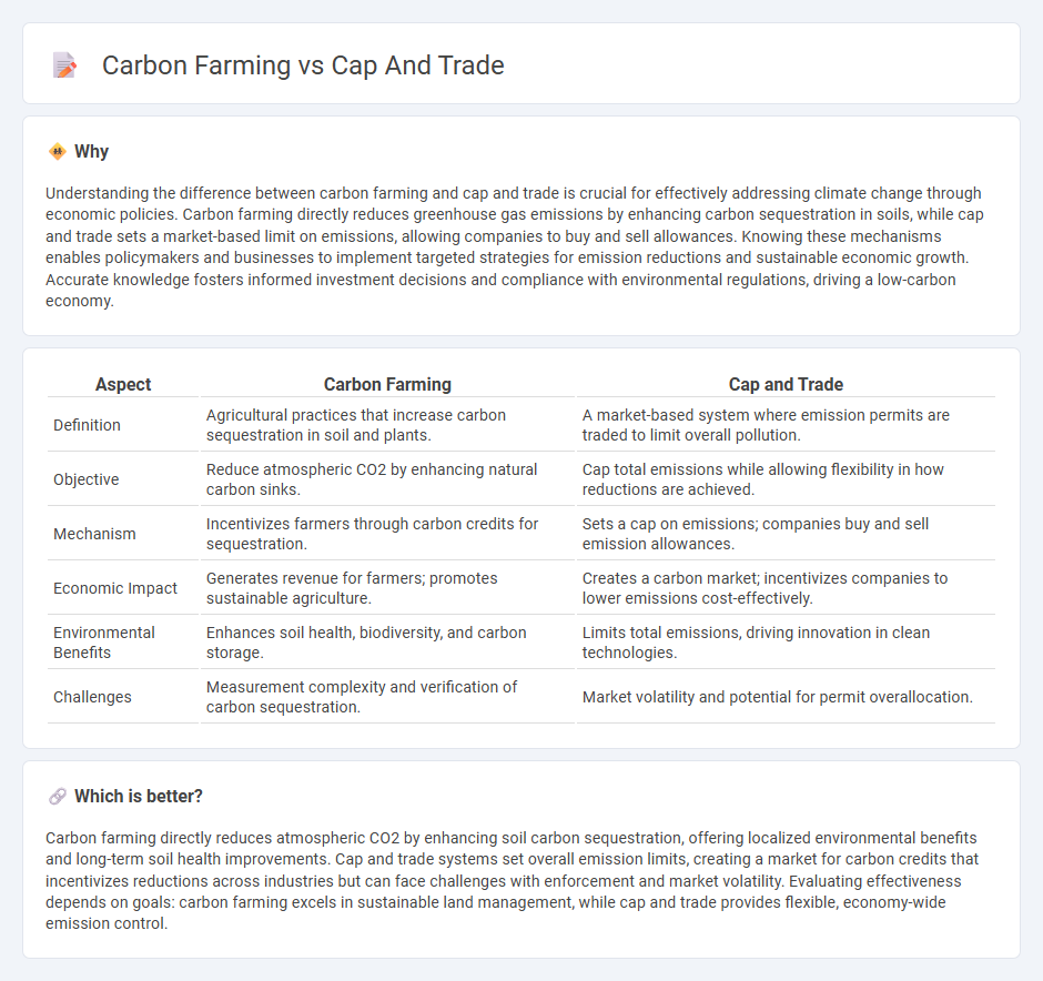 Carbon Farming vs Cap And Trade in Economy