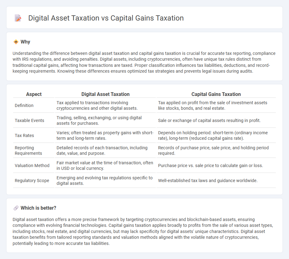 Digital Asset Taxation vs Capital Gains Taxation in Accounting
