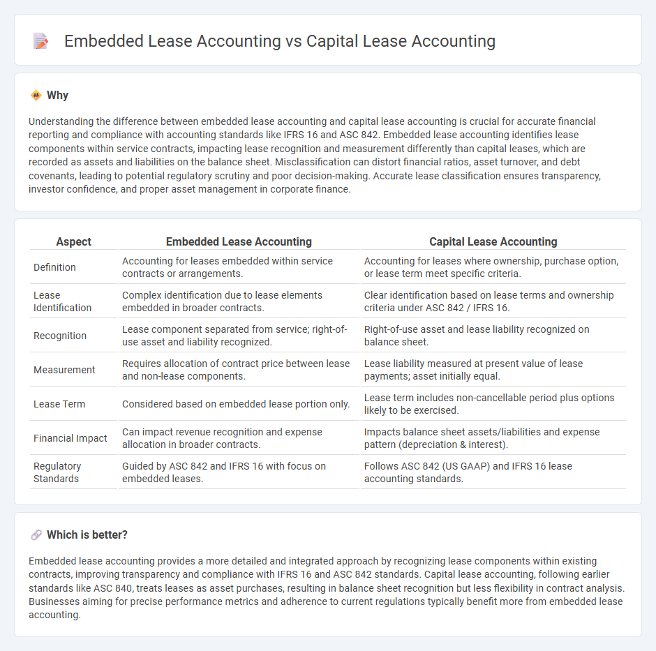 Embedded Lease Accounting vs Capital Lease Accounting in Accounting