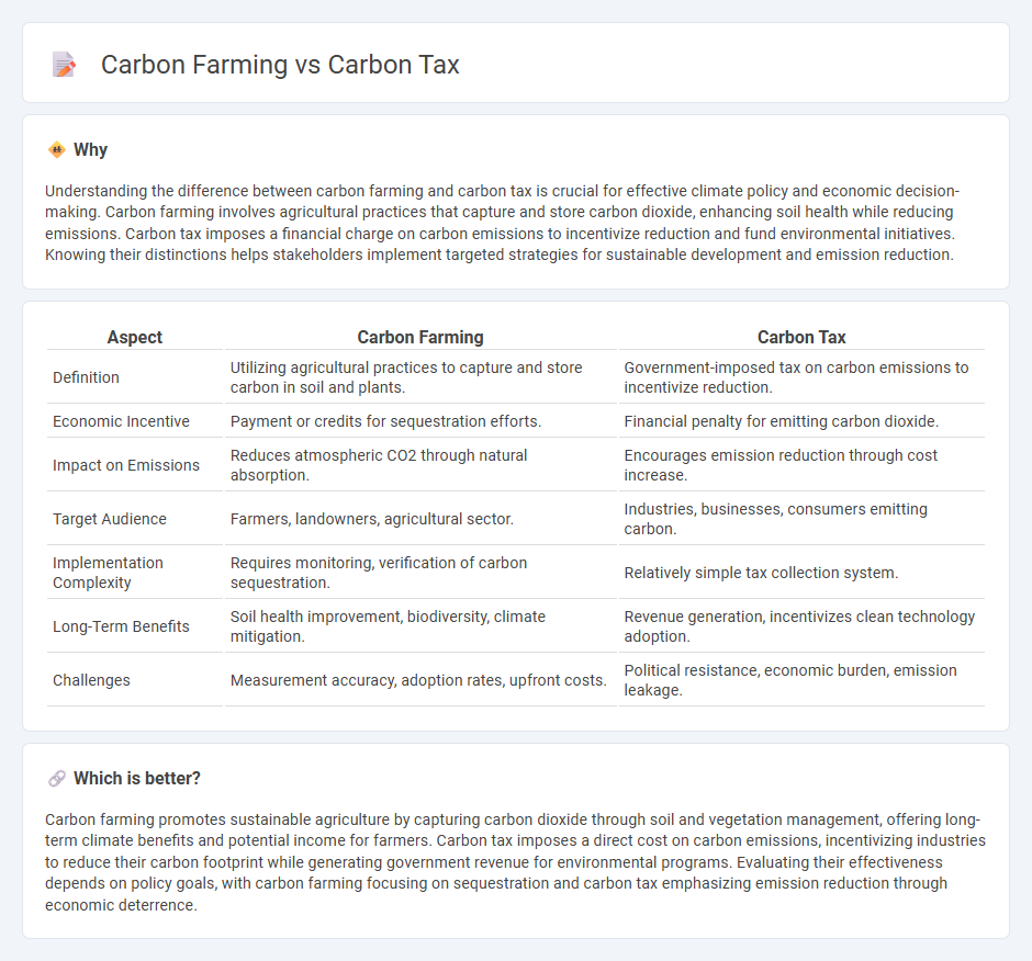 Carbon Farming vs Carbon Tax in Economy