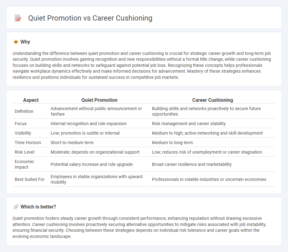 Quiet Promotion vs Career Cushioning in Economy