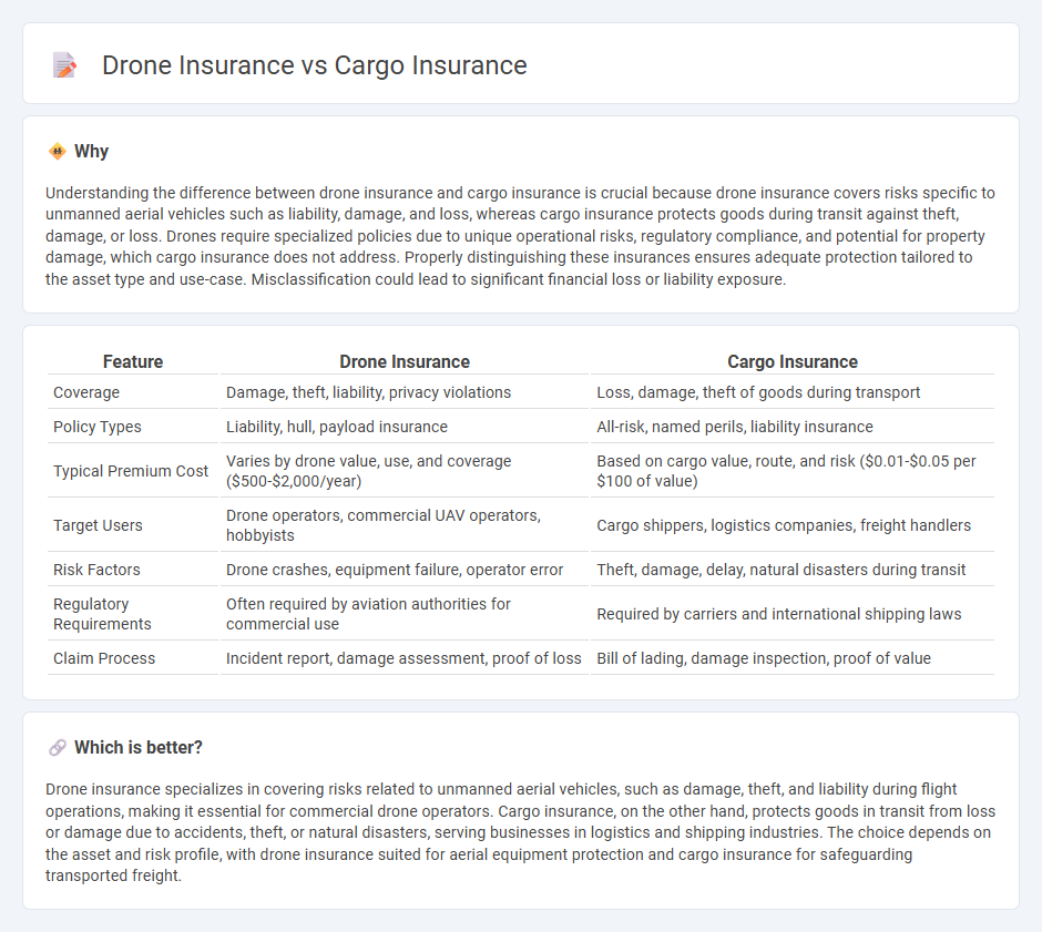 Drone Insurance vs Cargo Insurance in Insurance