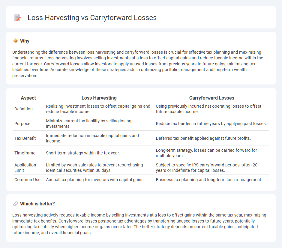 Loss Harvesting vs Carryforward Losses in Finance