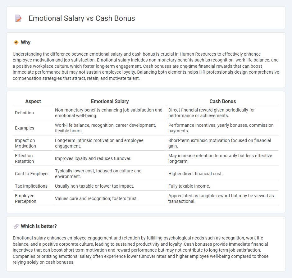 Emotional Salary vs Cash Bonus in Human Resources