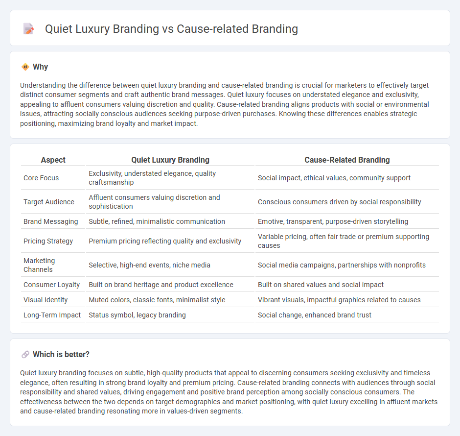 Quiet Luxury Branding vs Cause-Related Branding in Marketing