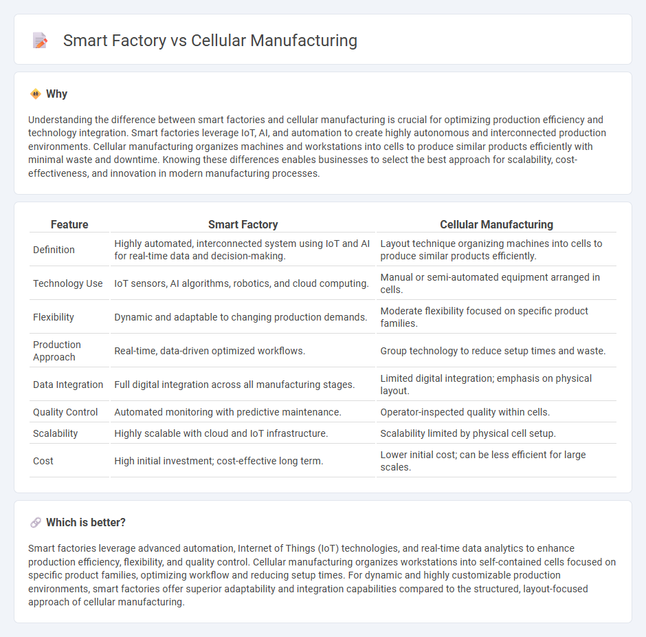 Smart Factory vs Cellular Manufacturing in Manufacturing