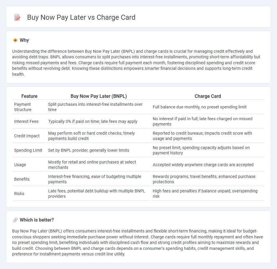 Buy Now Pay Later vs Charge Card in Finance