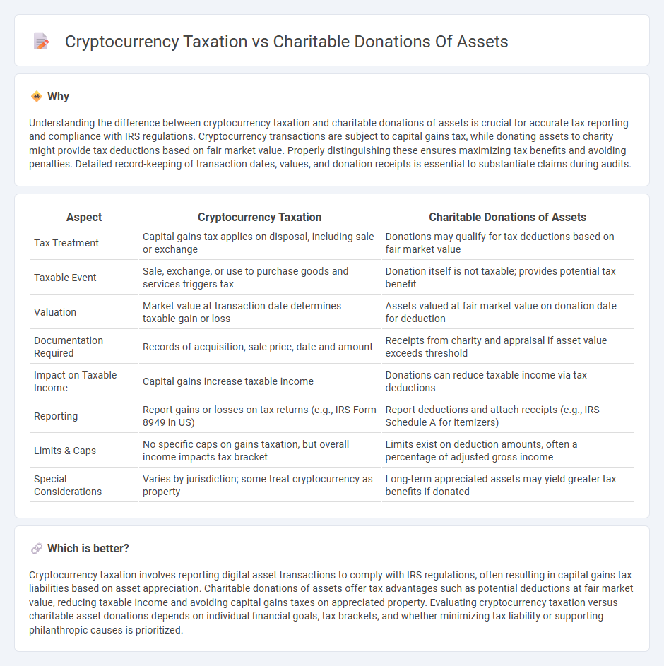 Cryptocurrency Taxation vs Charitable Donations Of Assets in Accounting