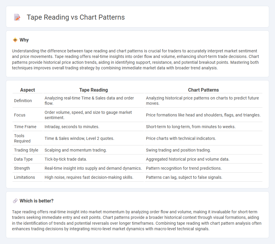 Tape Reading vs Chart Patterns in Trading
