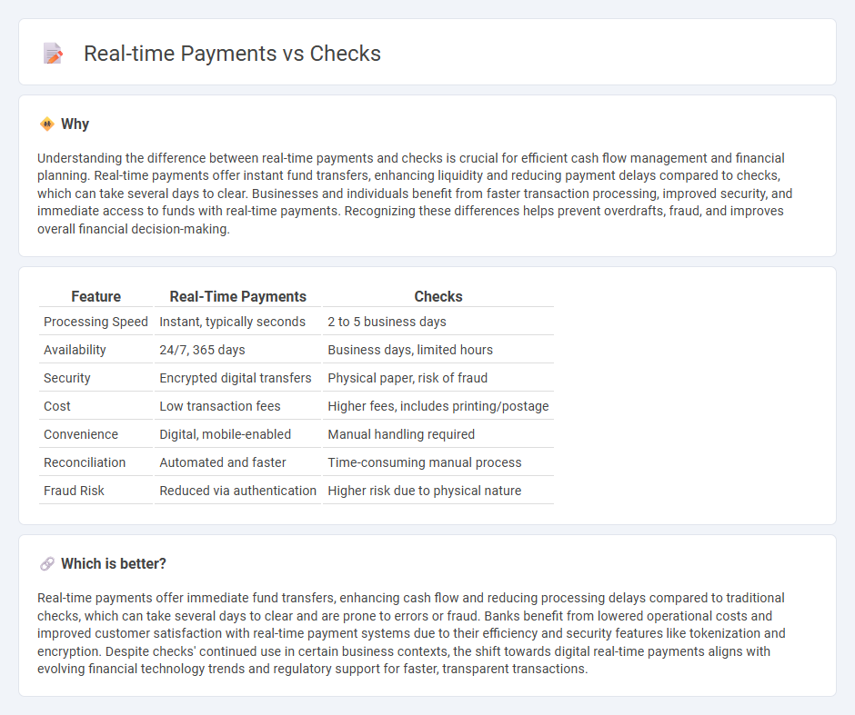 Real-Time Payments vs Checks in Banking