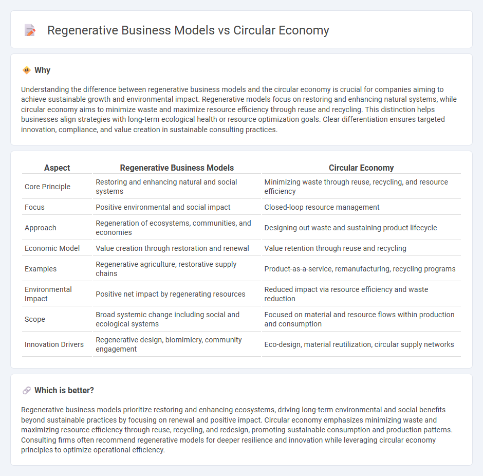 Regenerative Business Models vs Circular Economy in Consulting