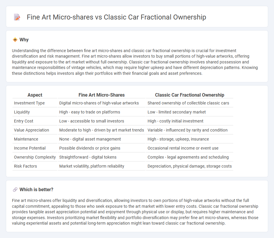 Fine Art Micro-Shares vs Classic Car Fractional Ownership in Investment