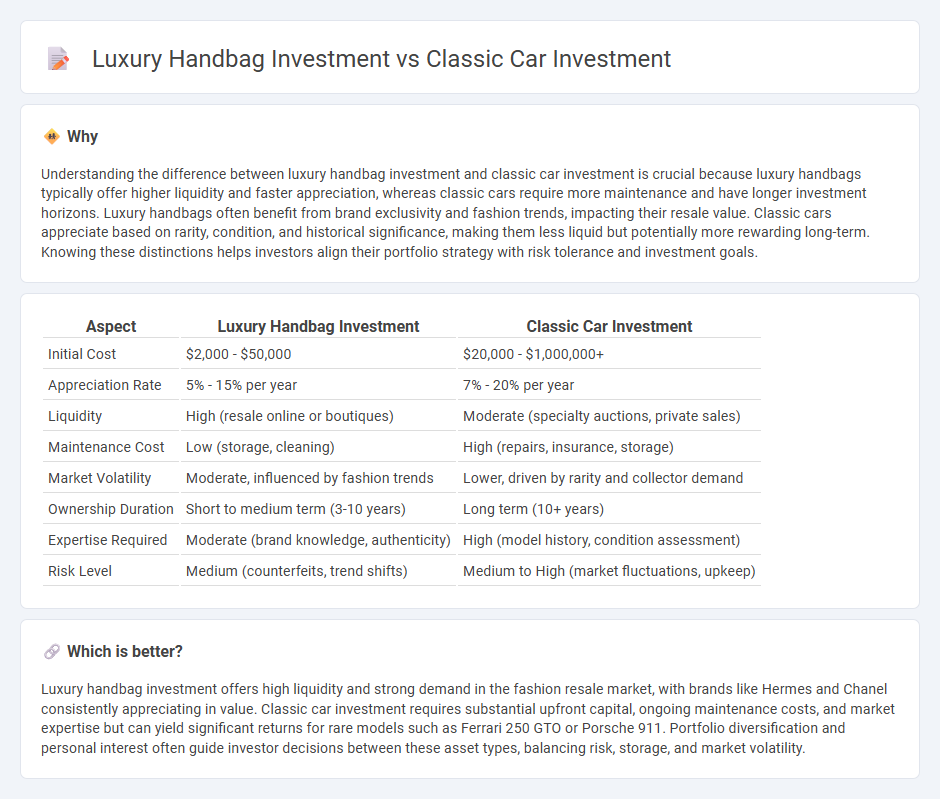Luxury Handbag Investment vs Classic Car Investment in Investment