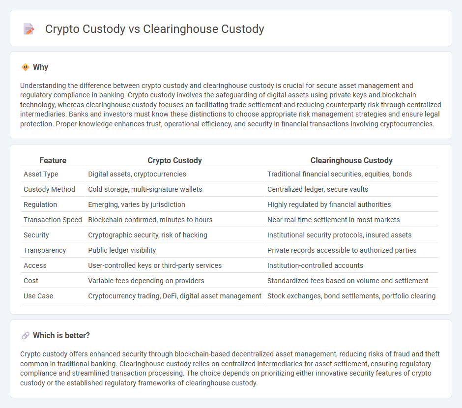 Crypto Custody vs Clearinghouse Custody in Banking