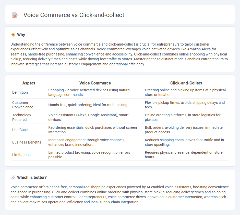 Voice Commerce vs Click-And-Collect in Entrepreneurship