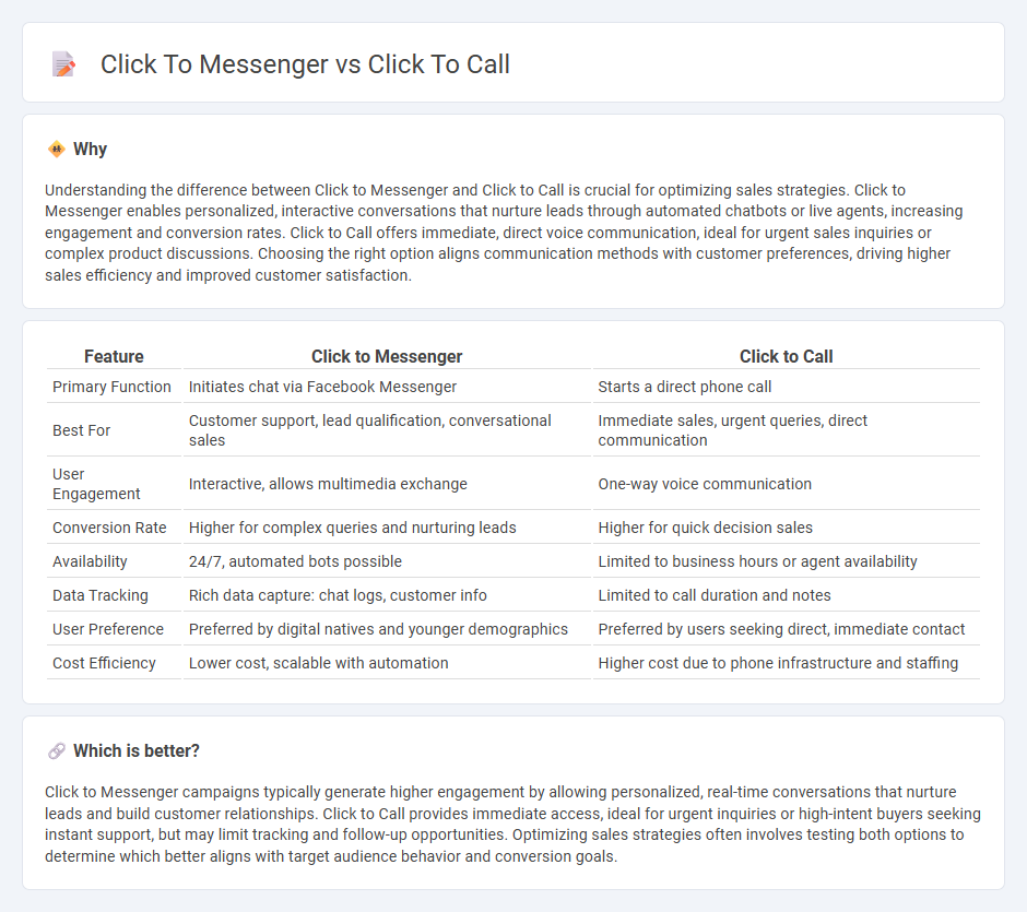 Click To Messenger vs Click To Call in Sales
