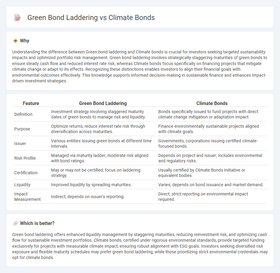 Green Bond Laddering vs Climate Bonds in Finance