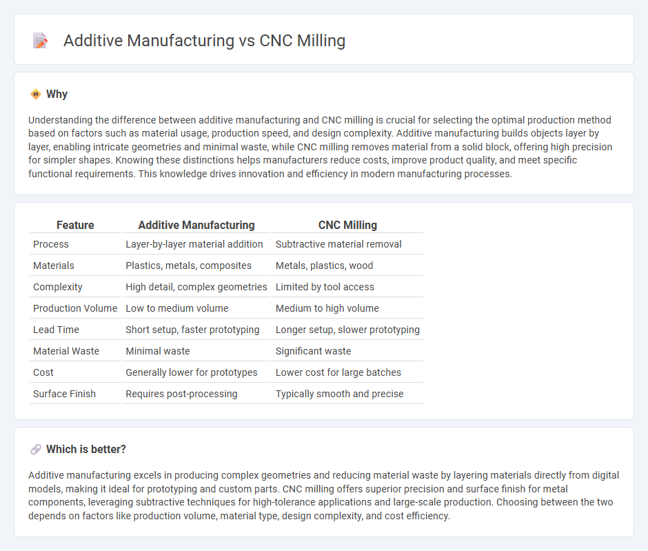 Additive Manufacturing vs Cnc Milling in Manufacturing