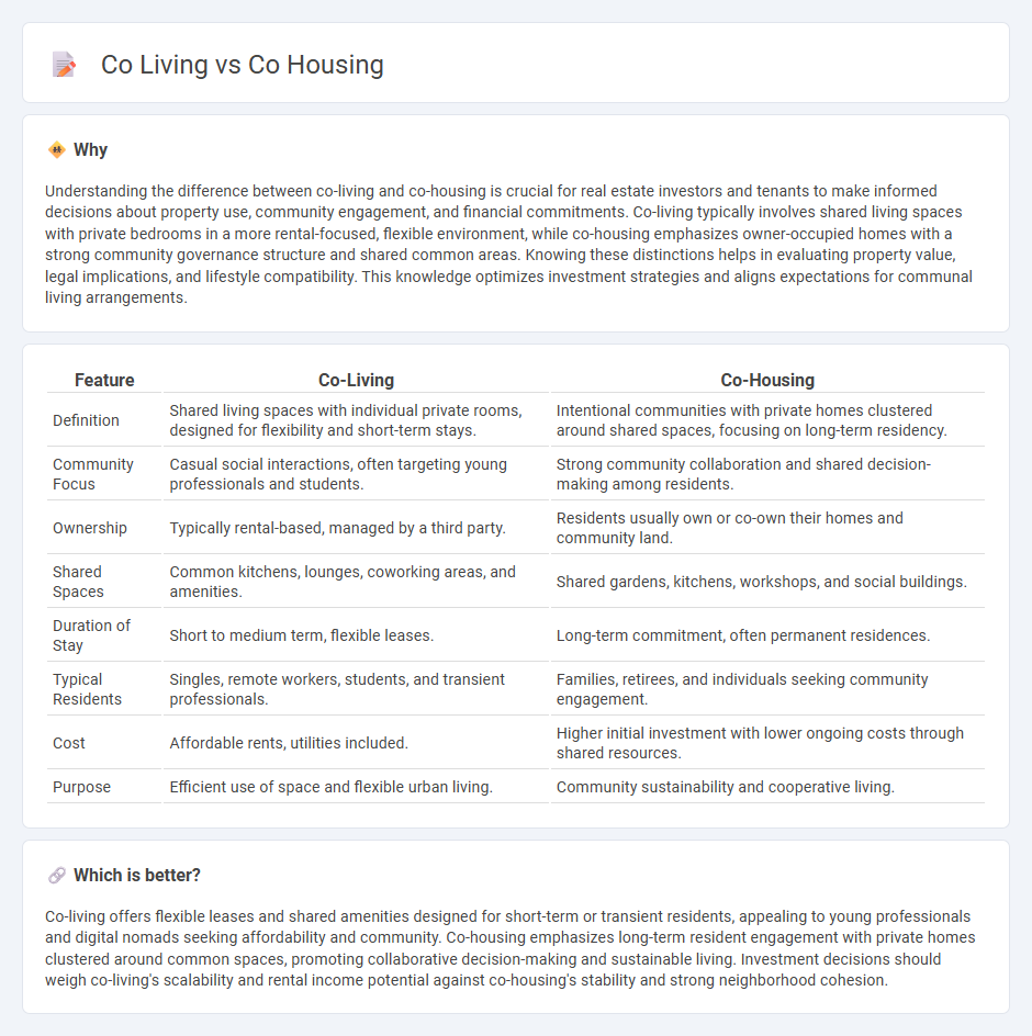 Co Living vs Co Housing in Real Estate