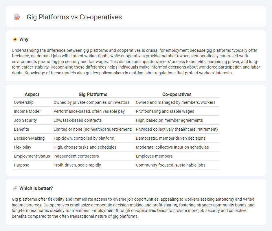 Gig Platforms vs Co-Operatives in Employment