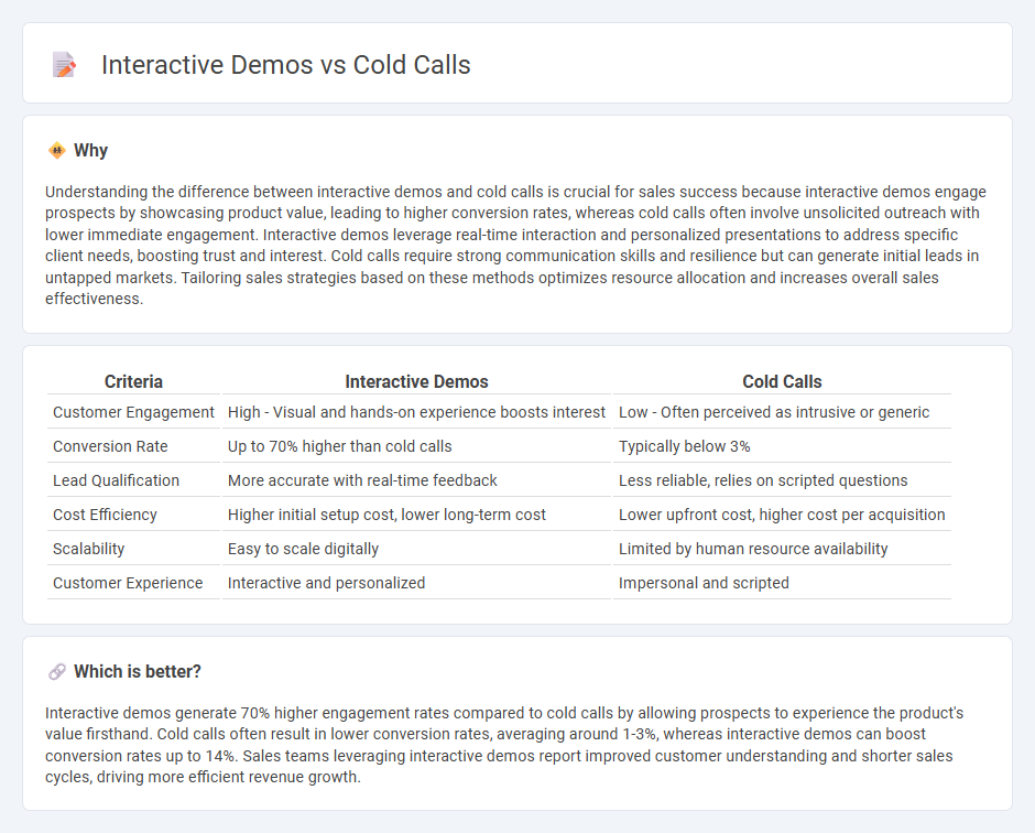 Interactive Demos vs Cold Calls in Sales