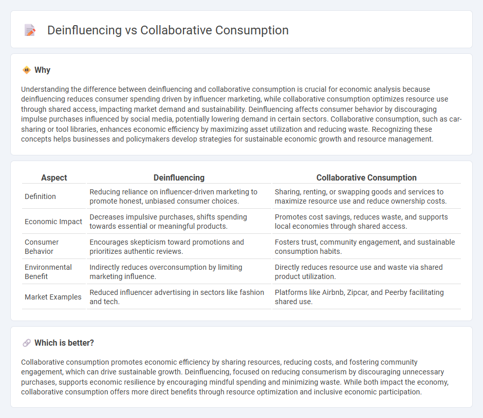 Deinfluencing vs Collaborative Consumption in Economy