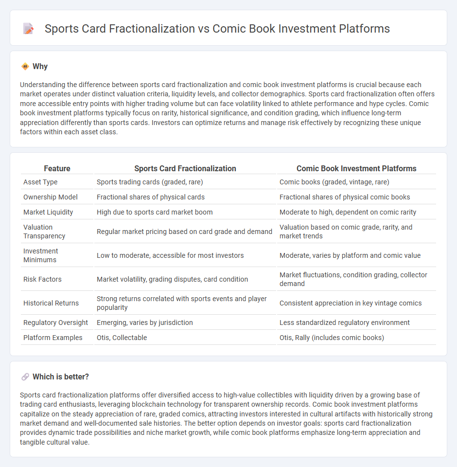 Sports Card Fractionalization vs Comic Book Investment Platforms in Investment