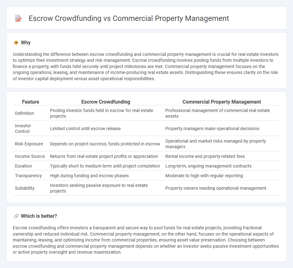 Escrow Crowdfunding vs Commercial Property Management in Real Estate