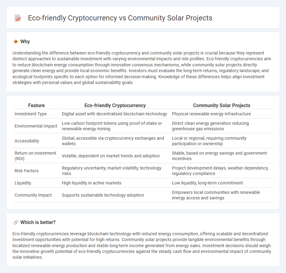 Eco-Friendly Cryptocurrency vs Community Solar Projects in Investment