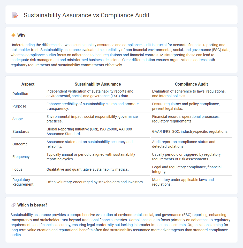 Sustainability Assurance vs Compliance Audit in Accounting