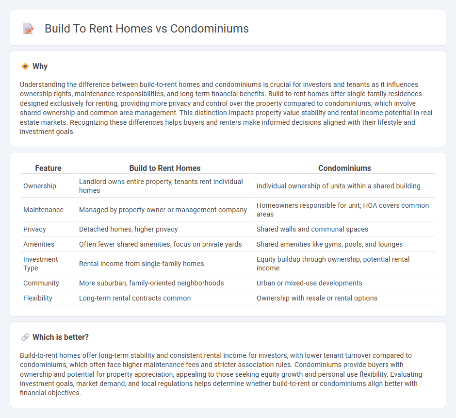 Build To Rent Homes vs Condominiums in Real Estate