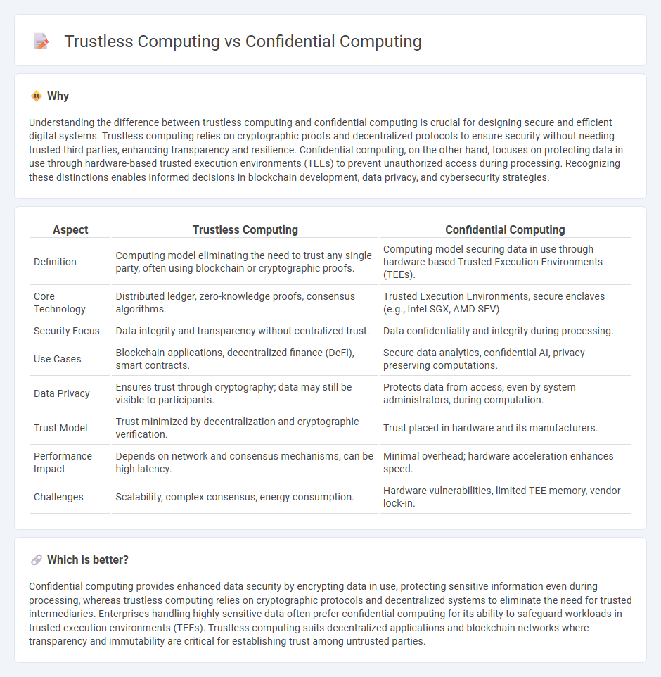 Trustless Computing vs Confidential Computing in Technology