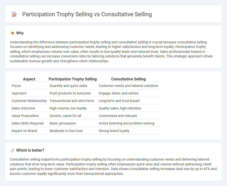 Participation Trophy Selling vs Consultative Selling in Sales