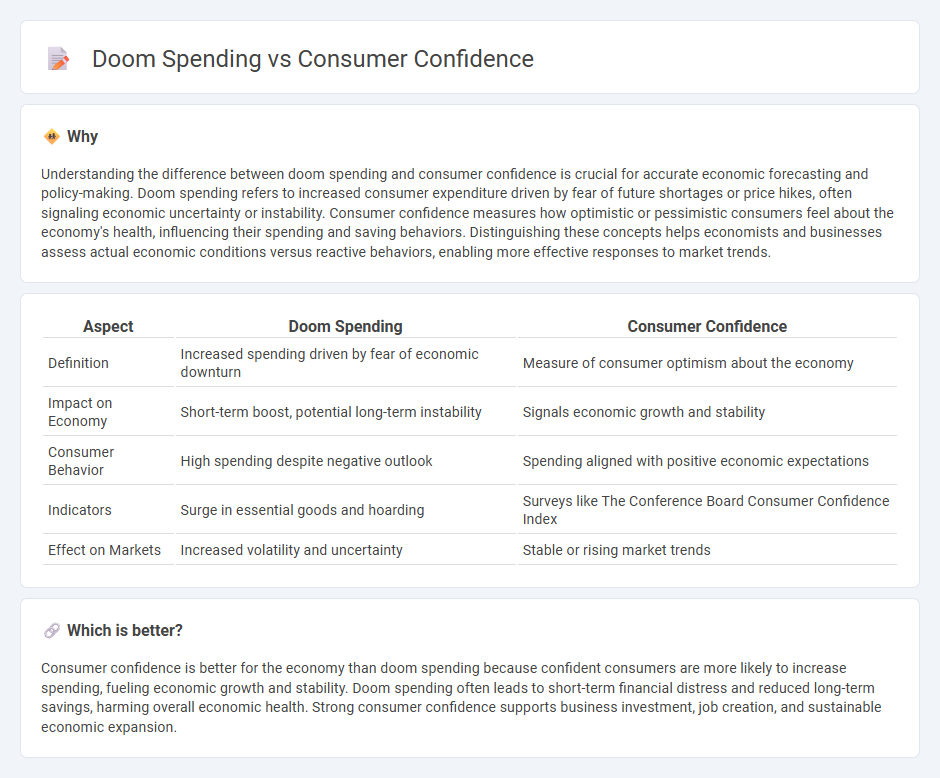Doom Spending vs Consumer Confidence in Economy