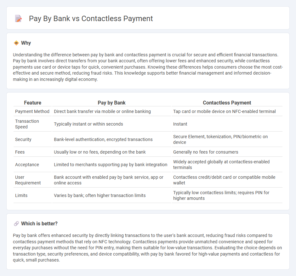 Pay By Bank vs Contactless Payment in Banking