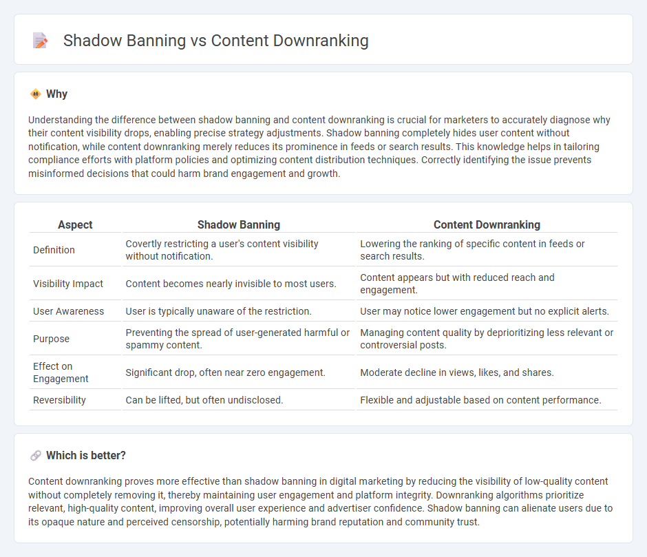 Shadow Banning vs Content Downranking in Marketing