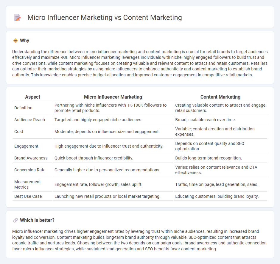 Micro Influencer Marketing vs Content Marketing in Retail