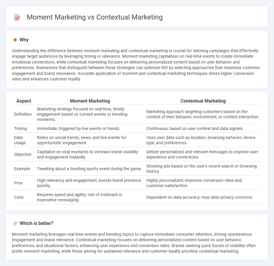 Moment Marketing vs Contextual Marketing in Marketing