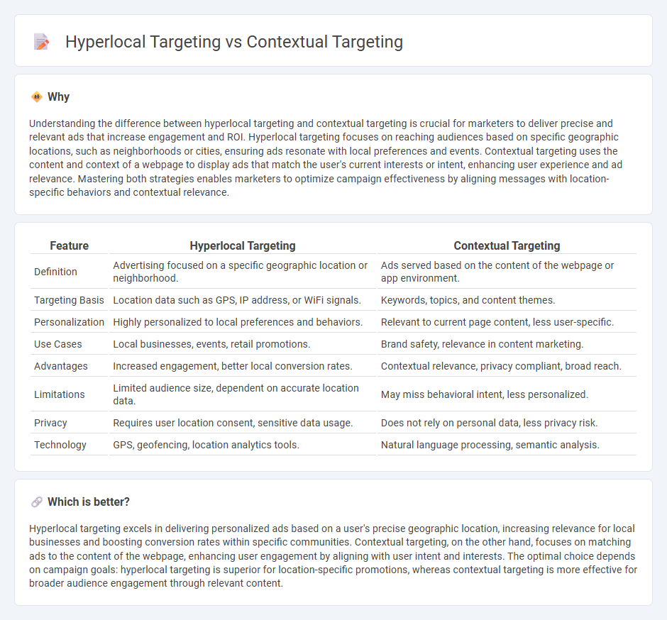 Hyperlocal Targeting vs Contextual Targeting in Marketing