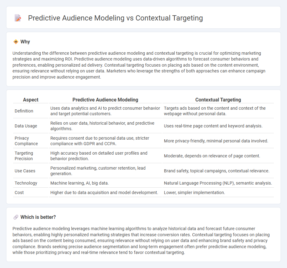 Predictive Audience Modeling vs Contextual Targeting in Marketing