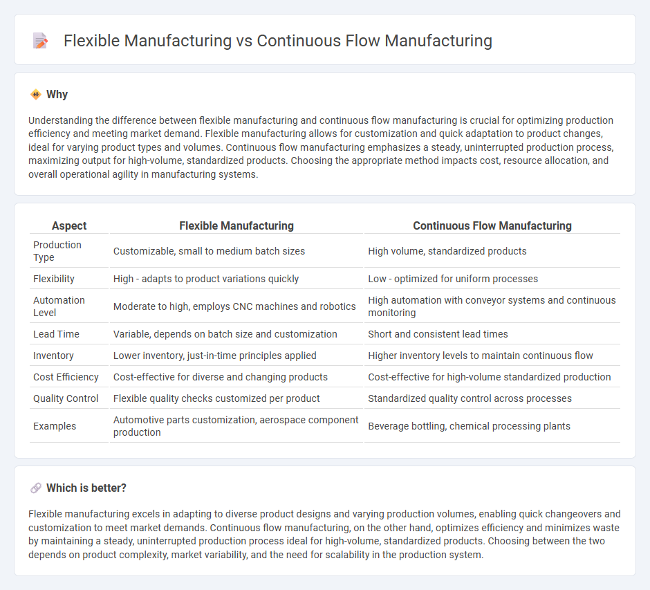 Flexible Manufacturing vs Continuous Flow Manufacturing in Manufacturing