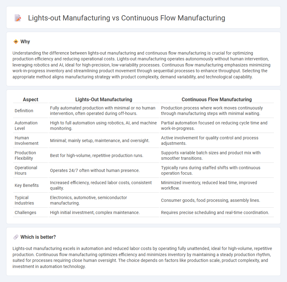 Lights-Out Manufacturing vs Continuous Flow Manufacturing in Manufacturing