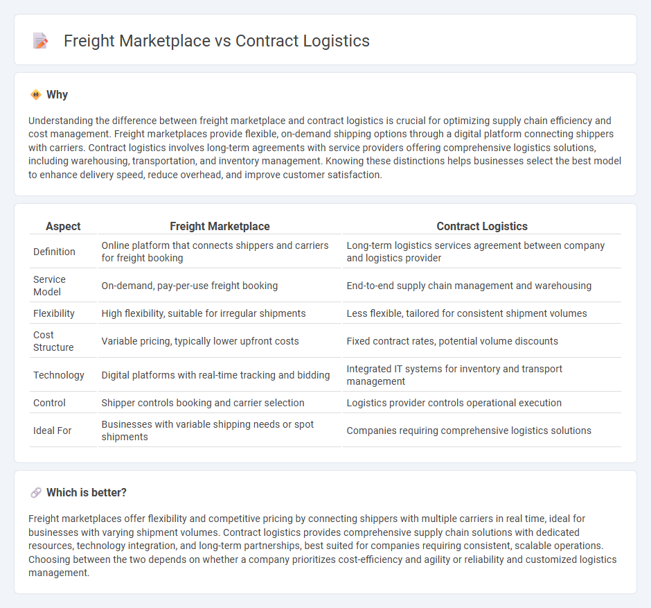 Freight Marketplace vs Contract Logistics in Logistics