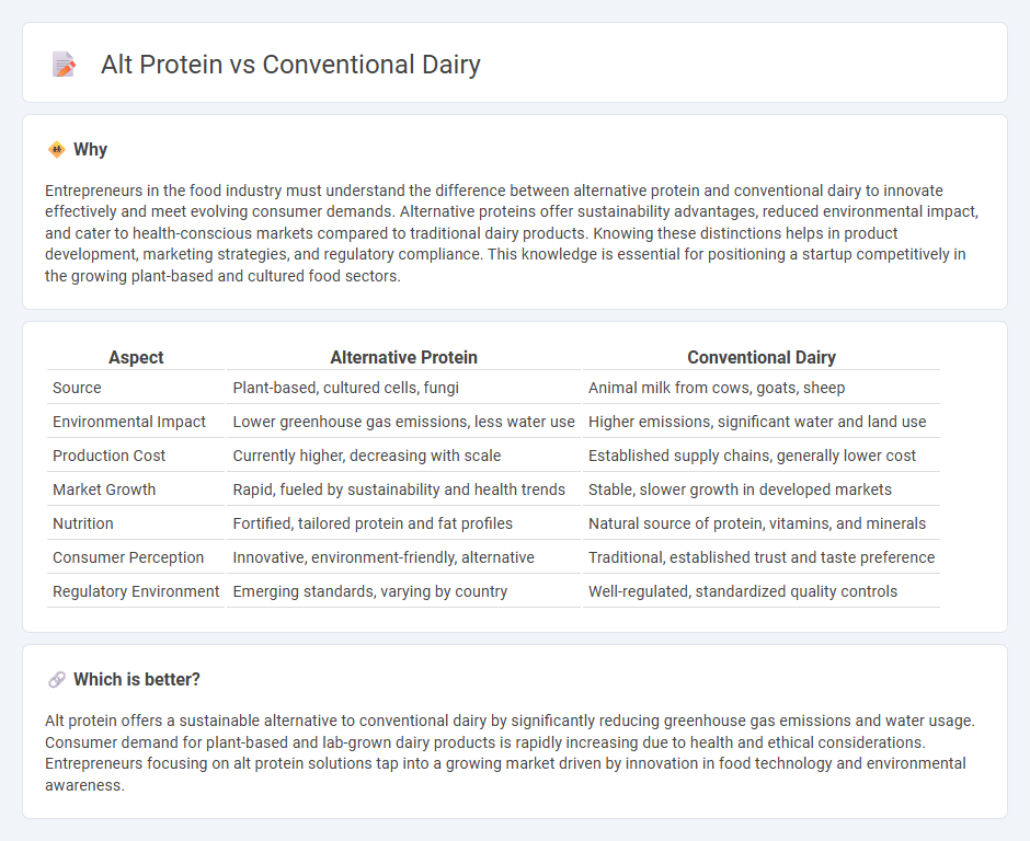 Alt Protein vs Conventional Dairy in Entrepreneurship