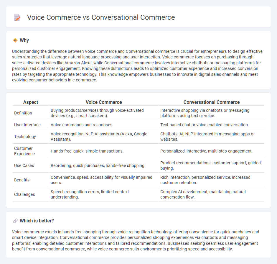 Voice Commerce vs Conversational Commerce in Entrepreneurship