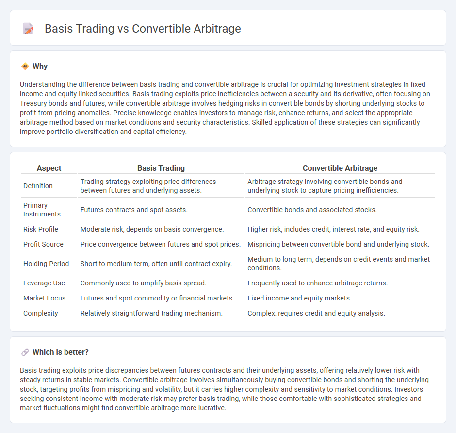 Basis Trading vs Convertible Arbitrage in Finance